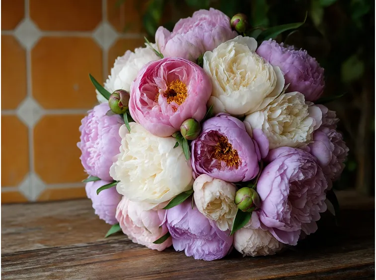 Bouquet contenente peonie