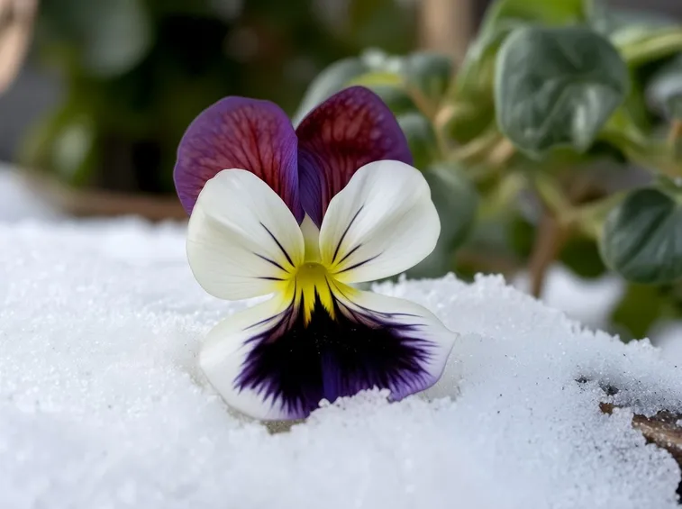 Violas in the Snow