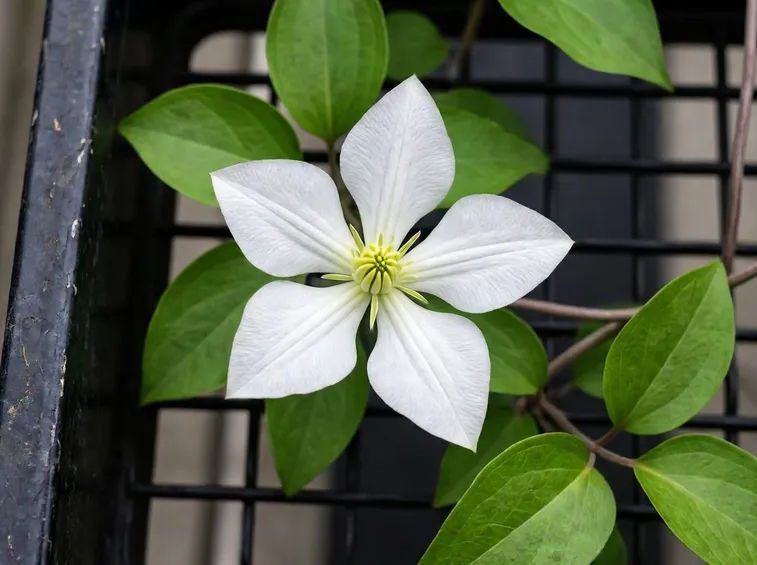 clematis valge daam