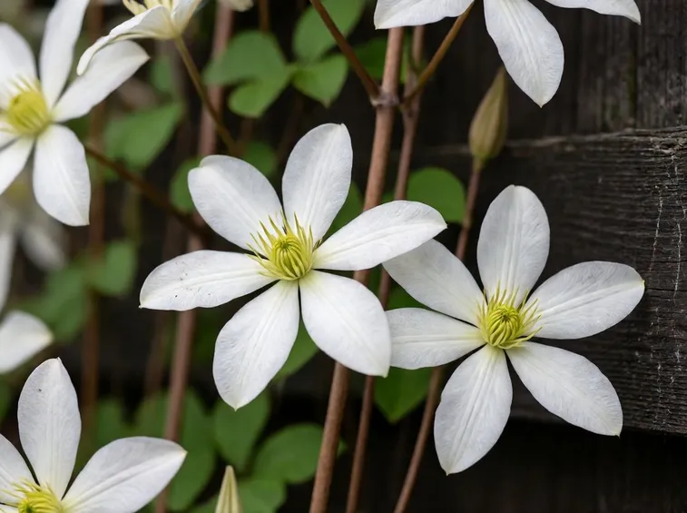 Infiorescenze pianta clematis