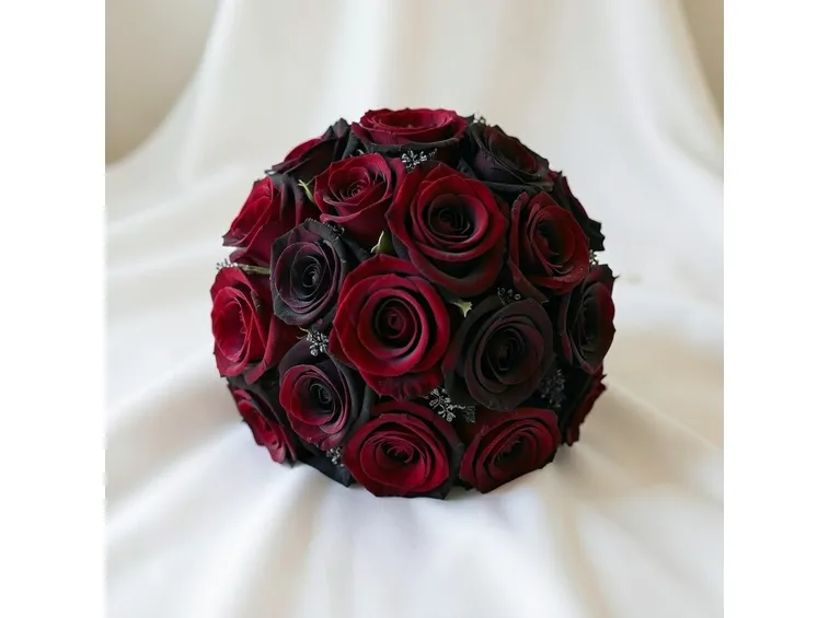 Bouquet da sposa di rose baccara