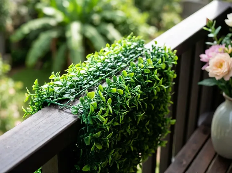 Un bel connubio: siepe finta e fiori freschi