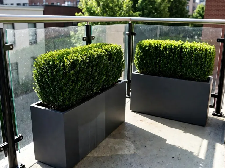 Esempio di siepe da balcone