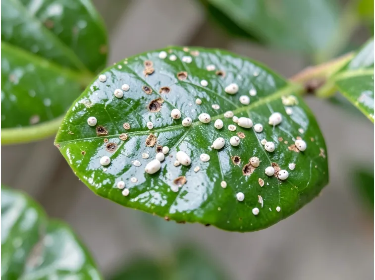 Alloro infestato da cocciniglia
