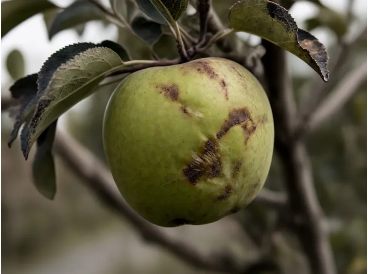Esempio di danni causati sul frutto