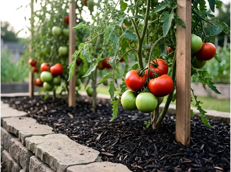 Coltivazione pomodori in orto