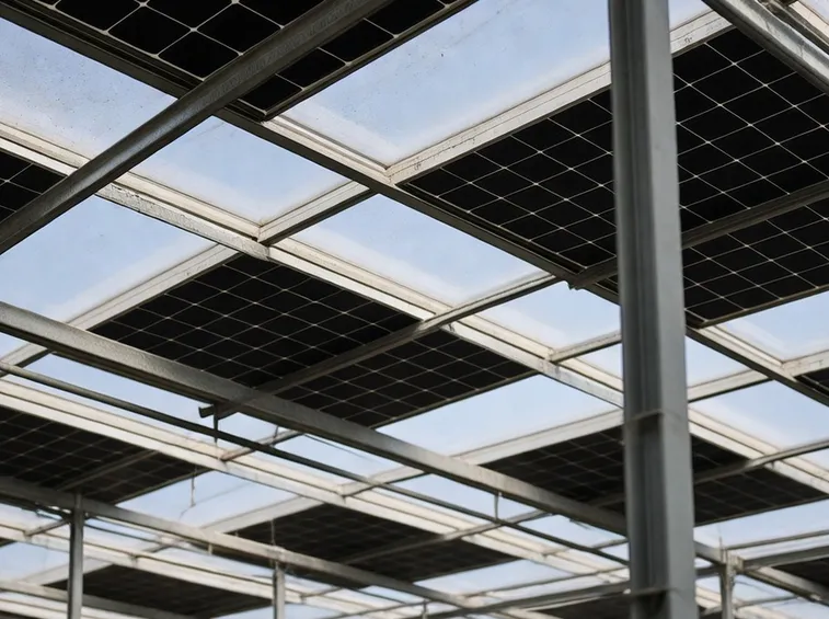 Copertura con pannelli fotovoltaici