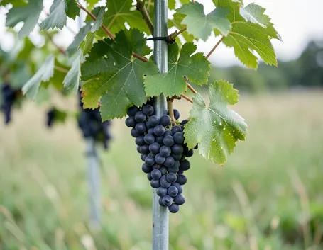 Esemplare di vite di uva fragola