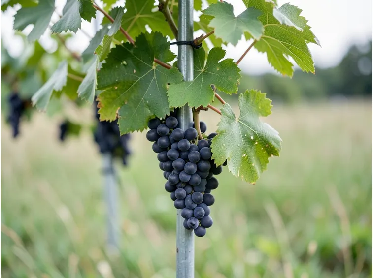 Esemplare di vite di uva fragola