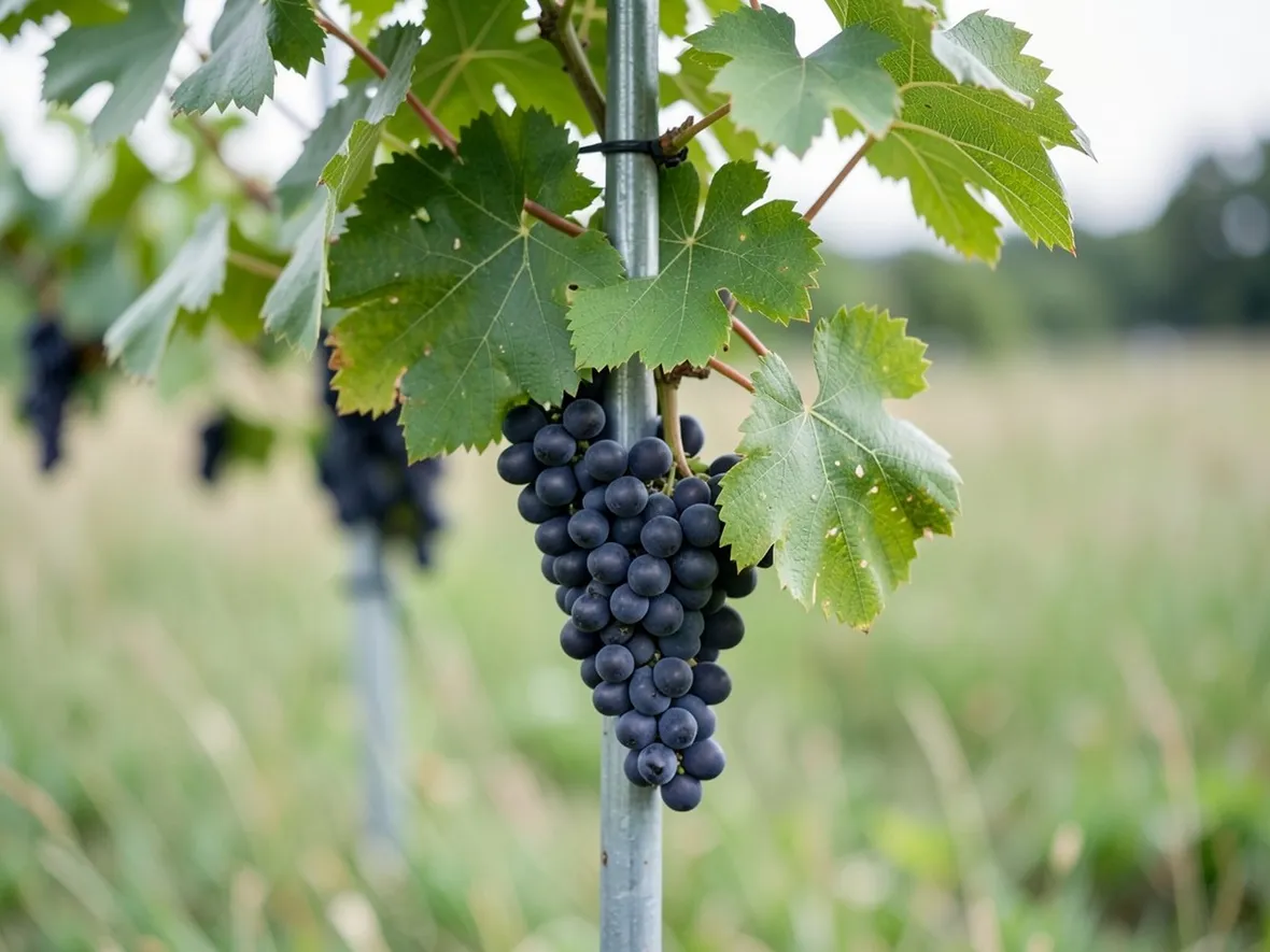 Esemplare di vite di uva fragola
