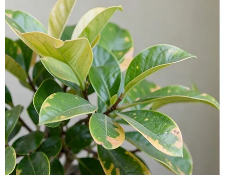 ficus con foglie variegate