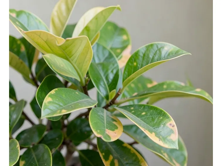 ficus con foglie variegate