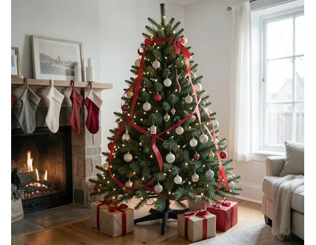 preparazione albero di natale