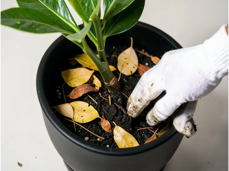 ficus benjamin sofferente
