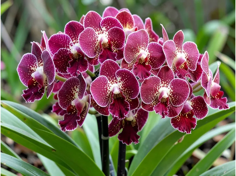 Orchidea cambria rossa
