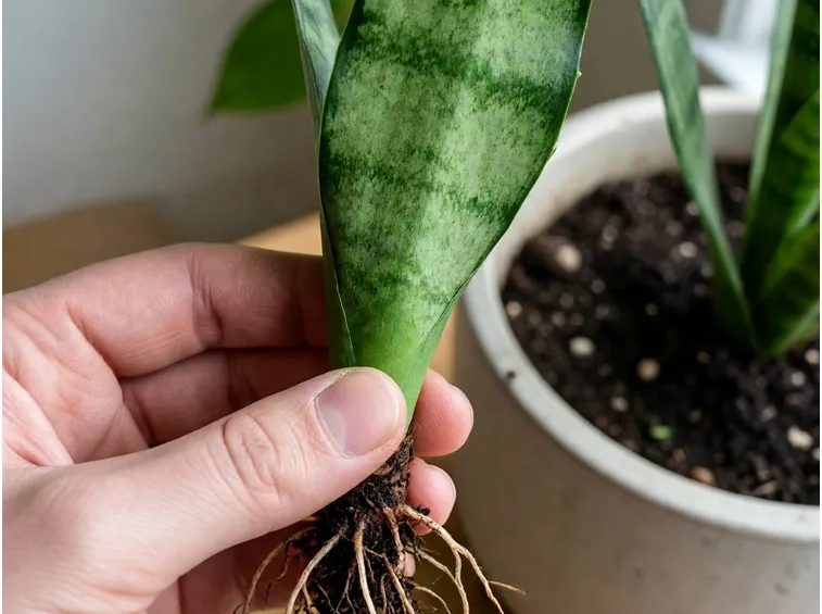 Apparato radicale della Sansevieria