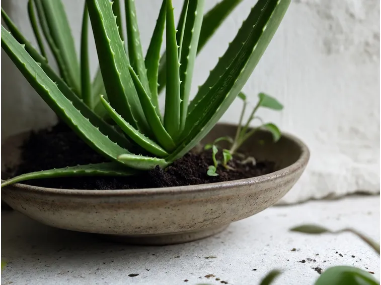 aloe in vaso