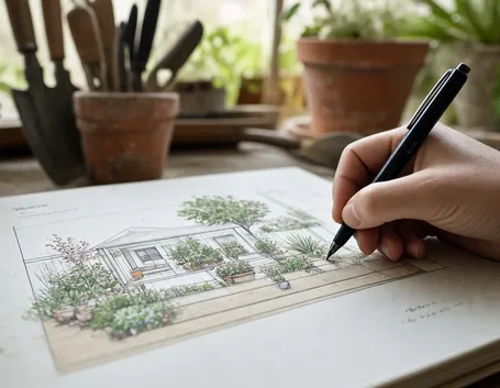 Le fasi di realizzazione del giardino