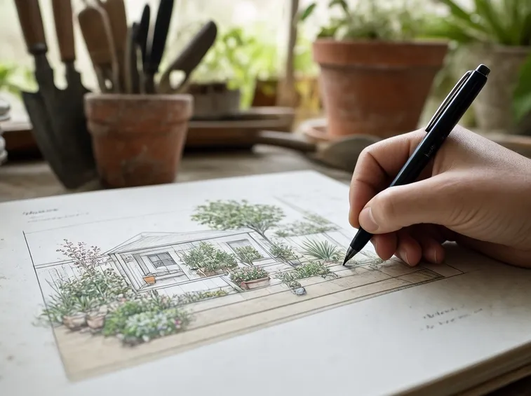 Le fasi di realizzazione del giardino
