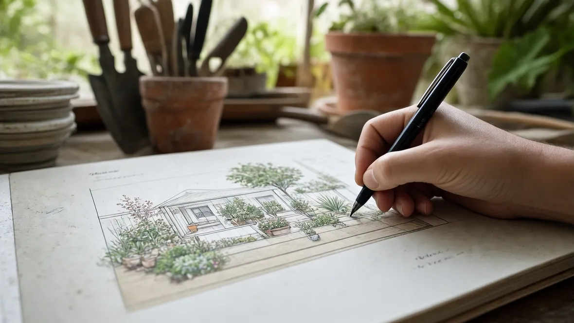 Le fasi di realizzazione del giardino