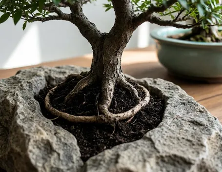 bonsai su roccia