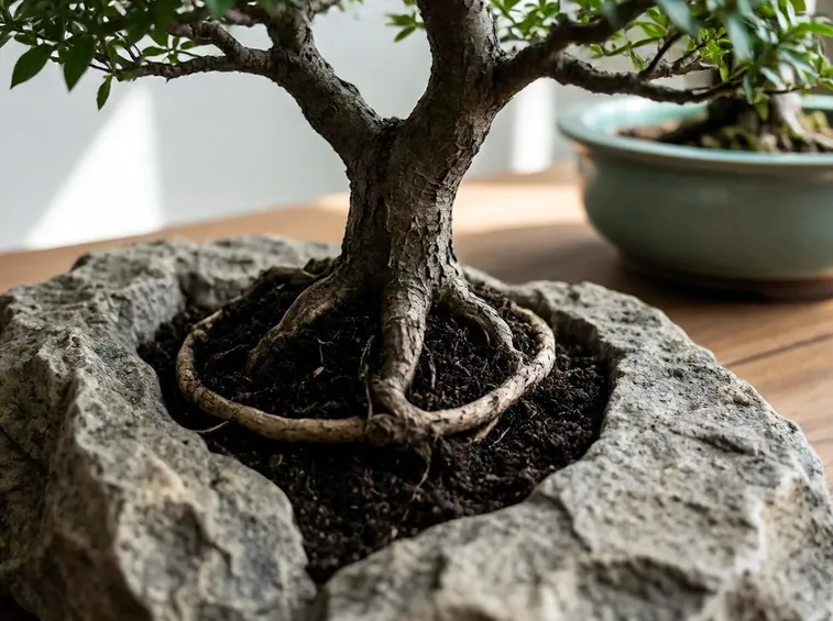 bonsai su roccia