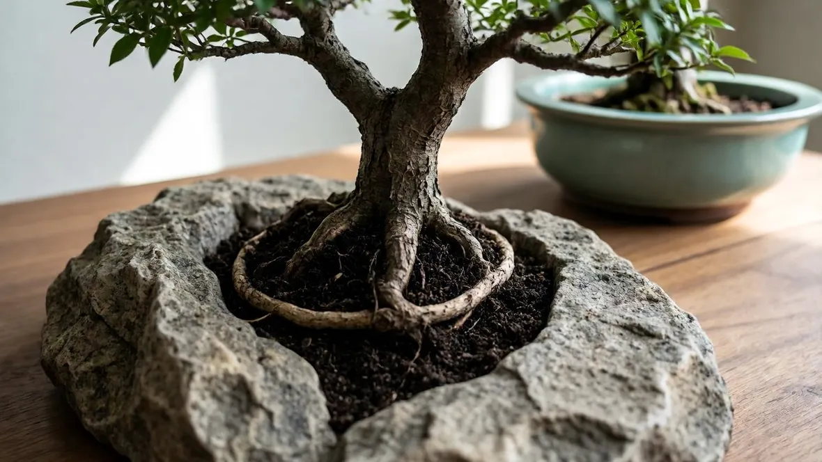 bonsai su roccia
